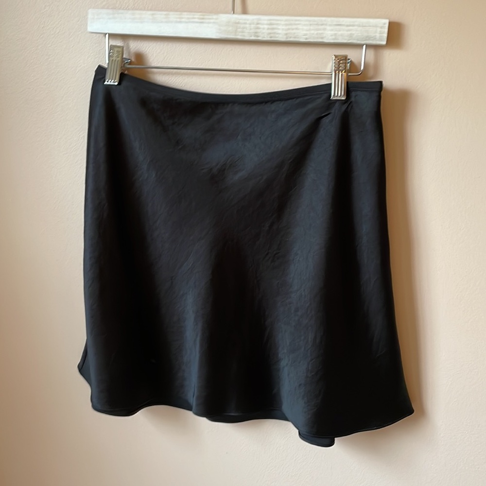 Alexander Wang T Black Silk Skirt